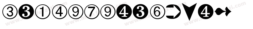 csa digits font字体转换
